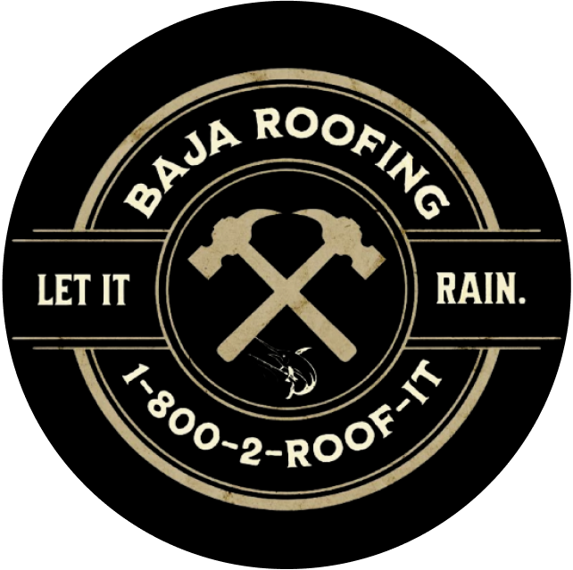 Baja Roofing Logo Black BG